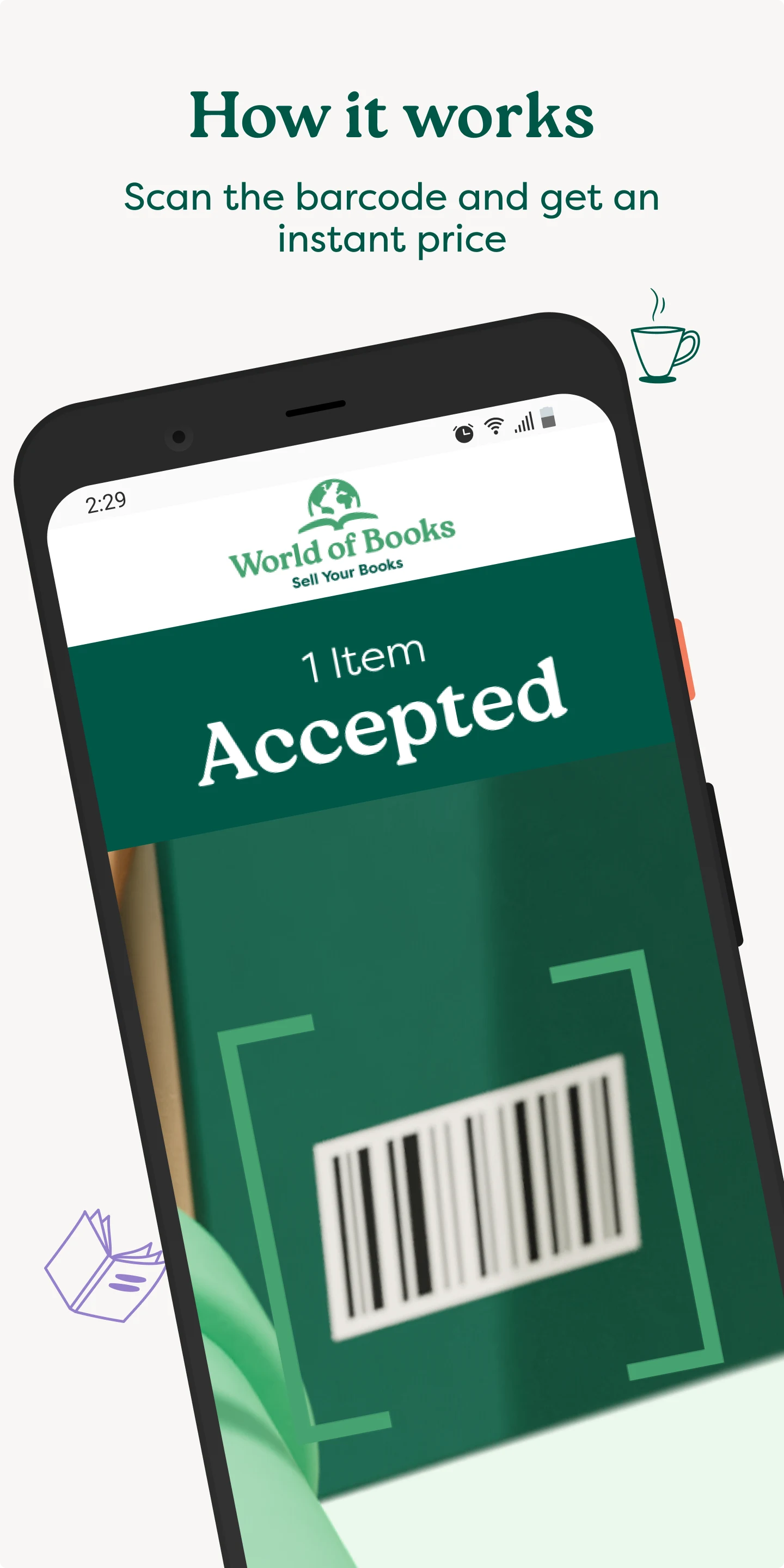 Sell books with World of Books screenshot